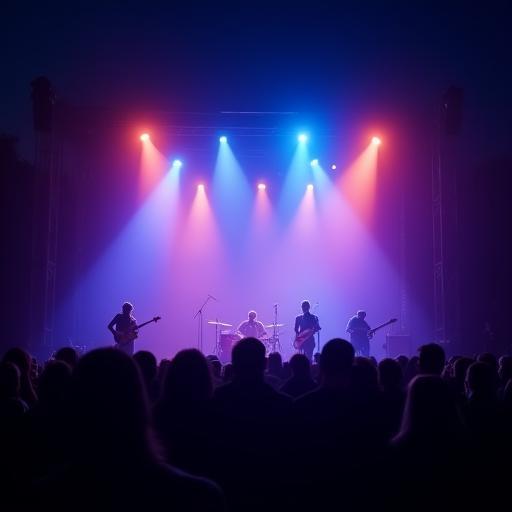 Akşam canlı müzik sahnesi